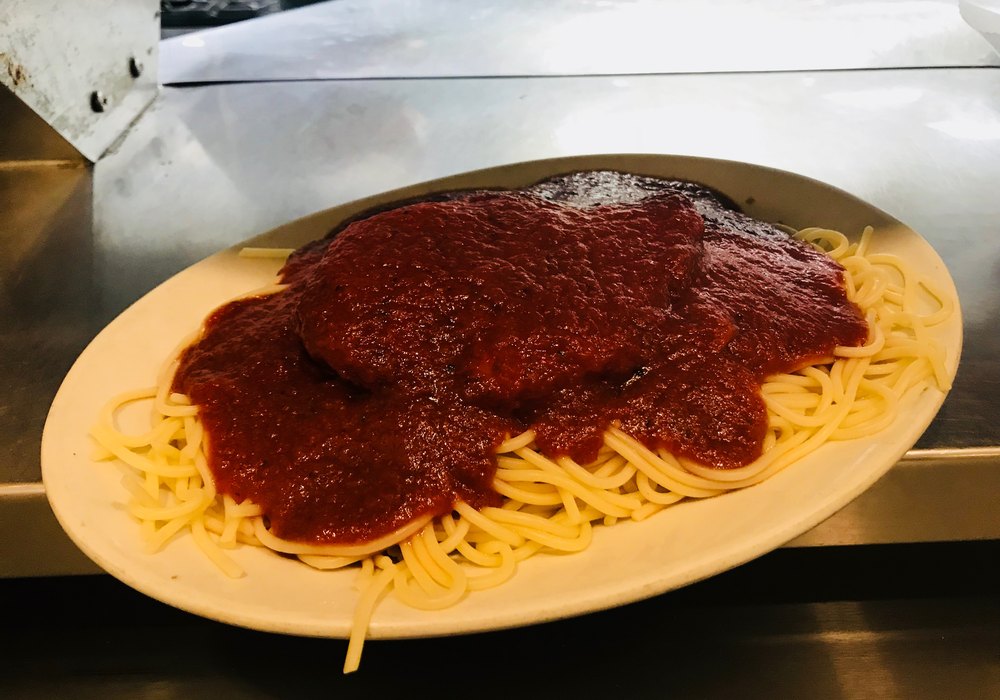 Chicken Parmesan at Angelo's Pizza, Taylorville