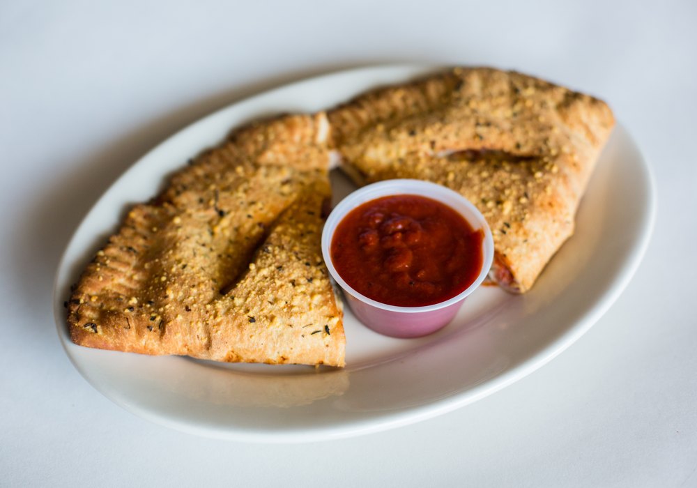 Calzone at Angelo's Pizza, Taylorville