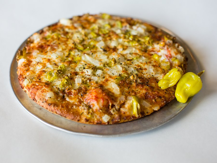 Pizza at Angelo's Pizza in Taylorville, IL