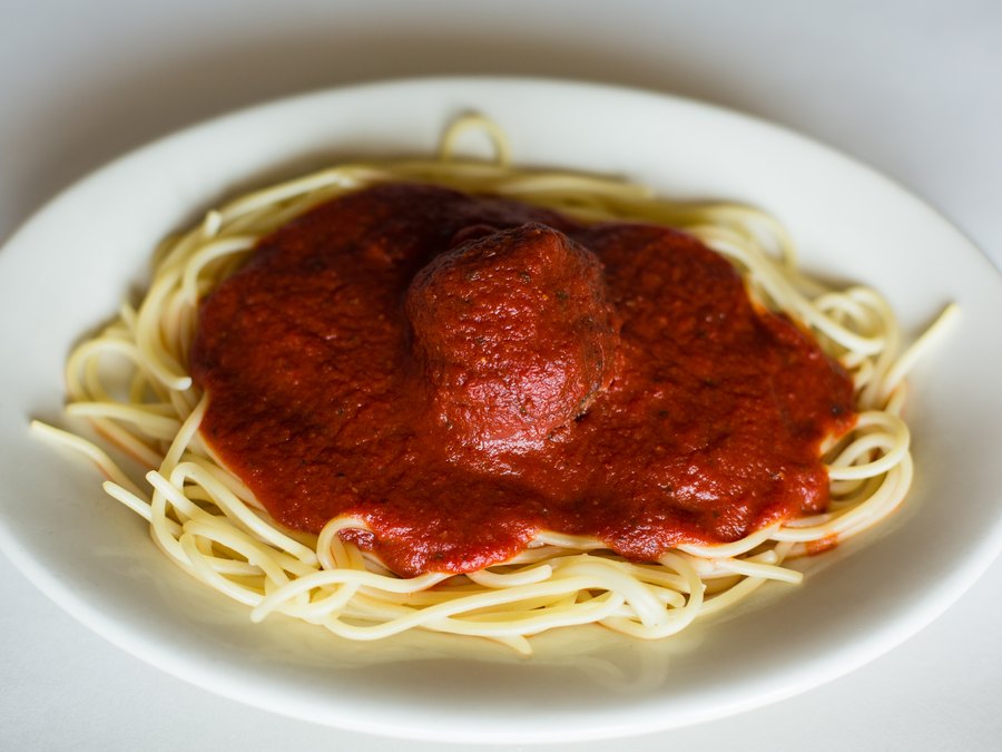 Pasta at Angelo's Pizza in Taylorville, IL