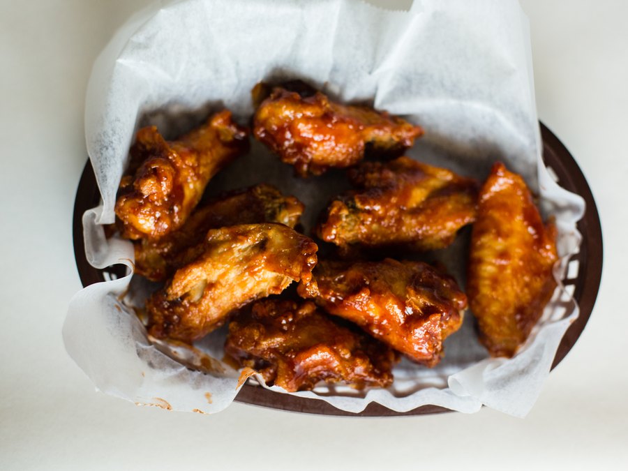 Wings at Angelo's Pizza in Taylorville, IL