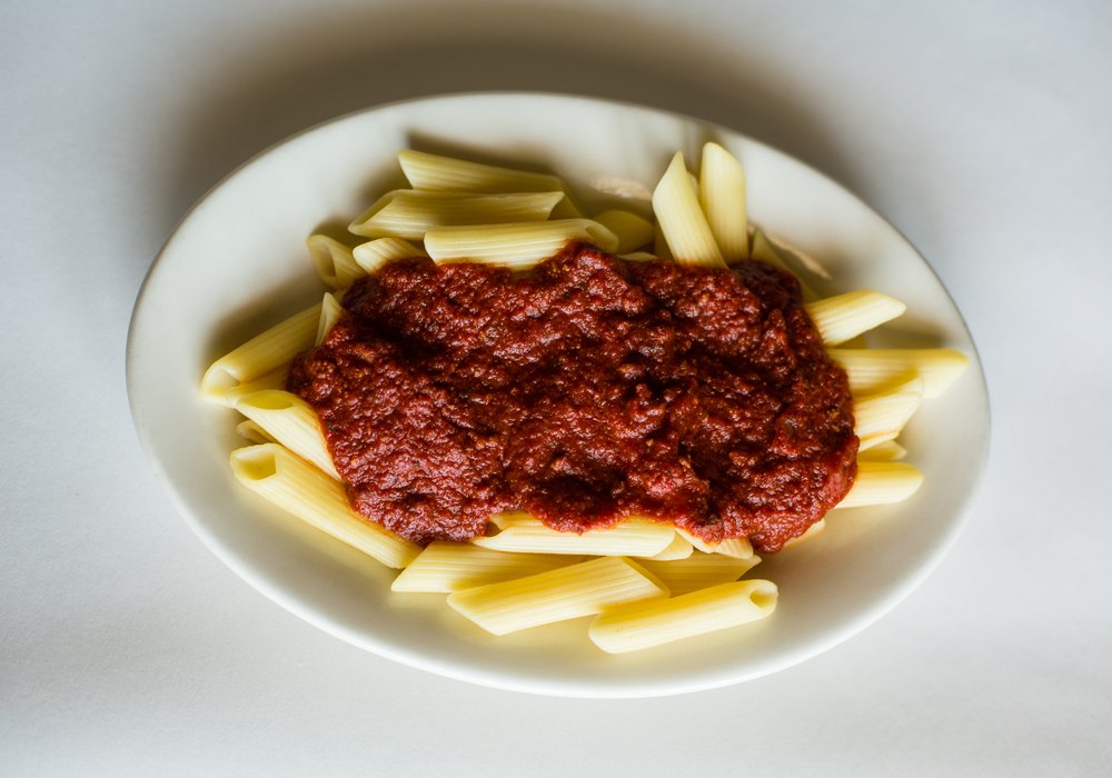 Pasta at Angelo's Pizza